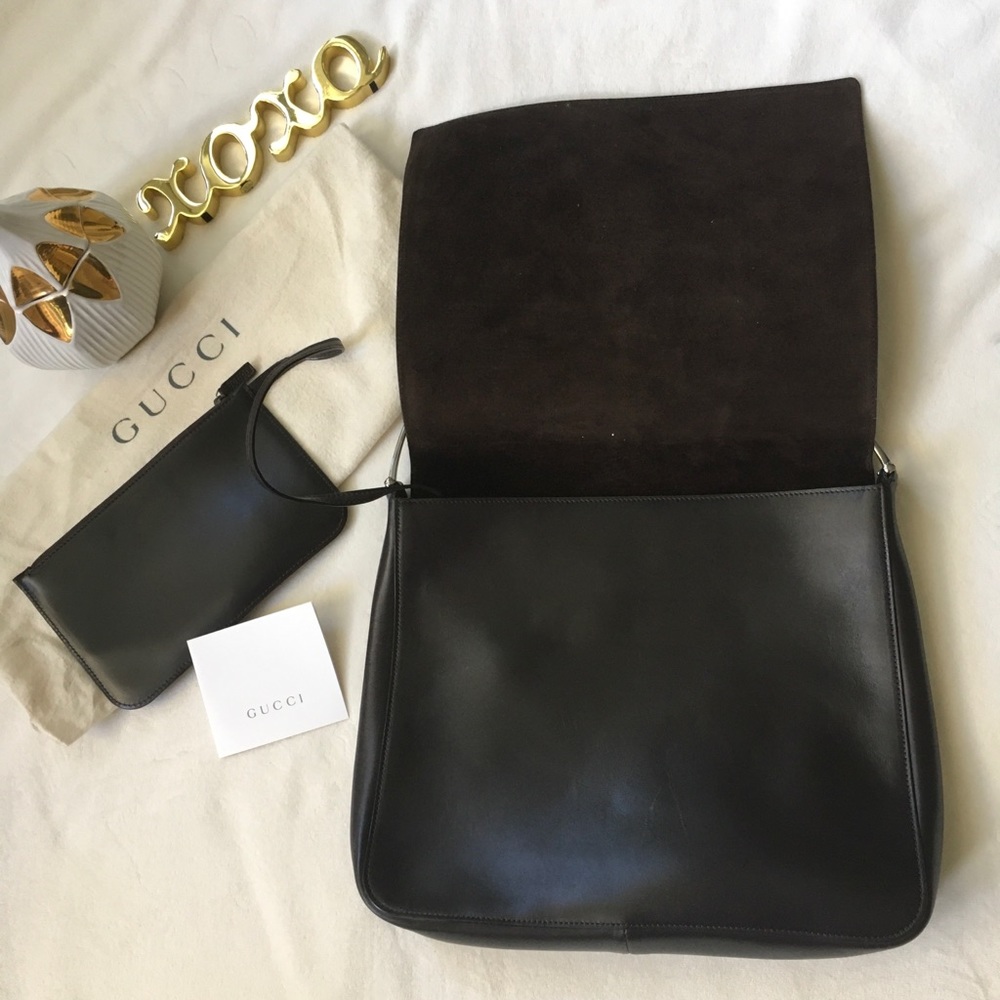 GUCCI LEATHER BAG - Picture 2 of 4